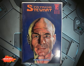 Celebrity Comics Patrick Stewart Limited Prism Card Edition | #1 of 600 | 1992 Vintage Star Trek Collectible | VG–NM