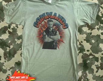 Arnold Schwarzenegger Commando T-Shirt - Retro 80s Action Movie Tee
