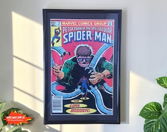 1983 Vintage Spectacular Spider-Man #78 Framed Comic | 40+ Year Old Marvel Wall Art | Matted Display | UV Protected Frame