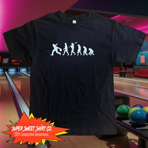 Evolution eines Bowlers Bowling Shirt - Strike Bowling League T-Shirt