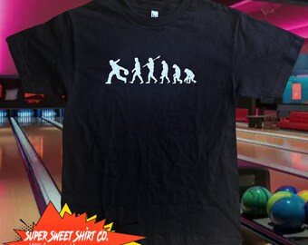Evolution of a Bowler Bowling Shirt - Strike Bowling League T-Shirt