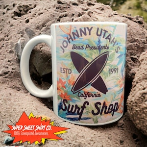 Point Break Coffee Mug, Coffee Cup, Patrick Swayze Mug, Johnny Utah, Ceramic Mug, Coffee Lover Gift, Surfing, Home Office, Cup, tea Mug