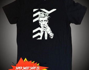 David Lynch shirt, twin peaks shirt, funny t shirts for men, good gifts for guys, best birthday gifts for men, cool gifts for men