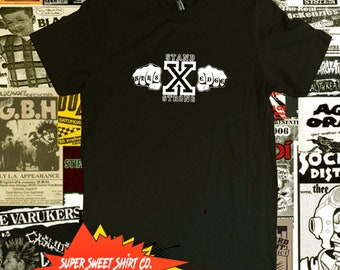 Straight Edge shirt, Hardcore music shirt, Drug Free Shirt, Minor Threat, Metal, Punk, queerpunk, unisex t-shirt, rockabilly, DARE