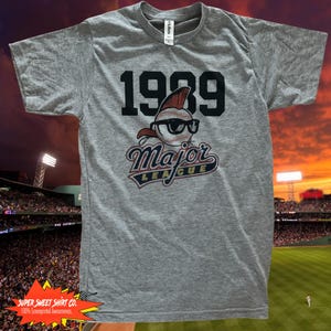 Major League T-Shirt | 1989 Baseball Comedy Tee | Retro Sports Movie  | Wild Thing Vaughn | Super Soft Cotton Blend