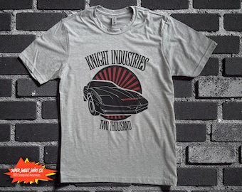Knight Rider T-Shirt | Retro 80s TV Show Tee | KITT Car Shirt | Classic Television Nostalgia | Gift for Dad