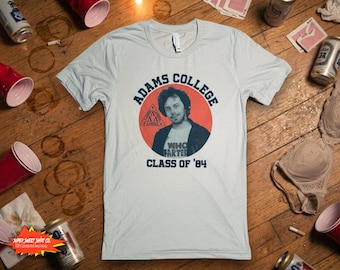 Koszulka Booger z rocznika 1984, Koszulka Omega Mu, Lambda Lambda Lambda, 1984, bractwo studenckie, Zemsta frajerów, koszulka z lat 80., Adams College, Poindexter