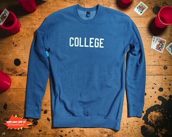 Animal House College Sweatshirt | Retro Campus Crewneck | 70s Comedy Movie Sweatshirt | Frat Party Humor Gift