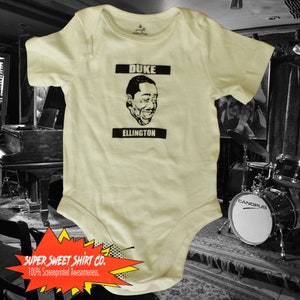 Duke Ellington Jazz bodysuit, baby shower gift, New Dad, New Mom Gift, Expecting Mom Gift, Gender Neutral Baby Clothes, baby boy, baby girl
