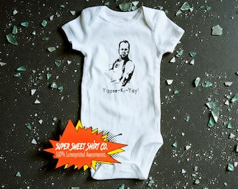 Die Hard Baby Bodysuit | Funny Action Movie Baby Onesie | Baby Shower Gift | First Christmas Outfit | New Dad Gift