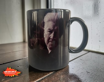 David Lynch Mug | Twin Peaks Blue Velvet Inspired Coffee Cup | Surreal Film Fan Gift | Art House Cinema Mug
