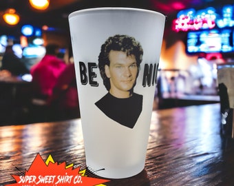 Road House Dalton Be Nice 17oz Pint Beer Mug Glass Bar Man Cave Decor Tavern Pub Patrick Swayze Sam Elliot