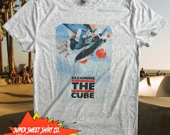 Gleaming the Cube T-Shirt, Soft Tri-Blend, Retro Skate StyleT-Shirt, Vintage Graphic Tee, Thrasher, Skateboarding, 80s movie, Punk Rock Tee