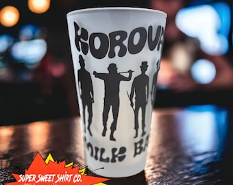 Korova Milk Bar 17oz Pint Beer Mug - Glass Bar Man Cave Decor - Tavern Pub - Clockwork Orange - Kubrick