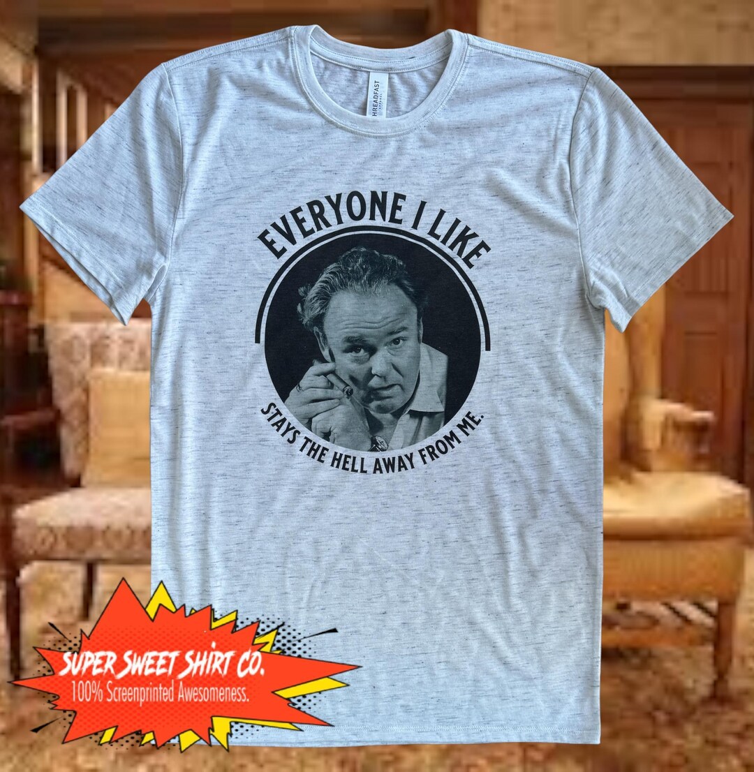 Archie Bunker "Whoop Dee Do" Funny 70s TV Quote Fan T-Shirt – Black – S To 5XL