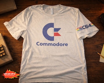 Commodore 64 T-Shirt | Retro Computer Geek Tee | 80s Video Game Programmer Shirt | Vintage Tech Nostalgia Gift