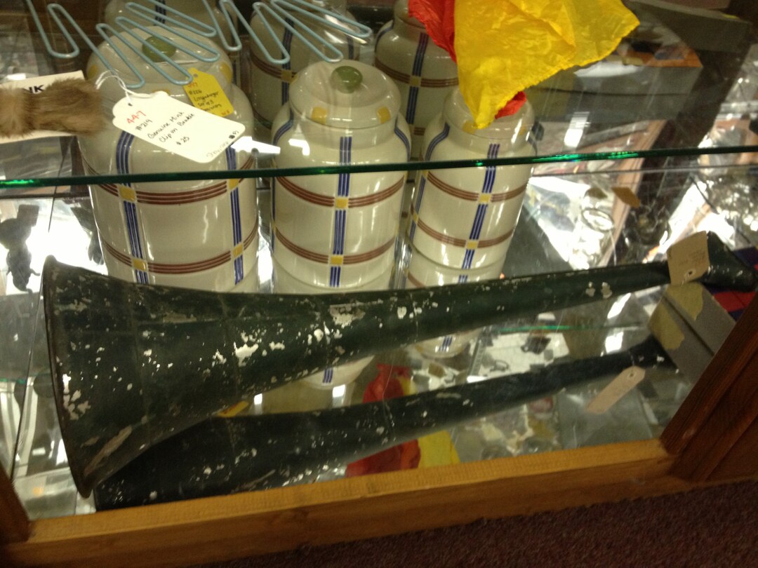 Metal Tin Horn Merchant Peddlers Parade Primitive Toy Circus Etsy