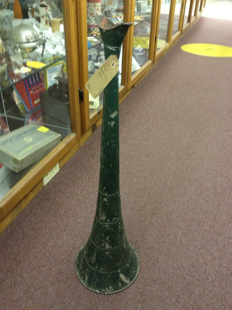 Metal Tin Horn Merchant Peddlers Parade Primitive Toy Circus Etsy