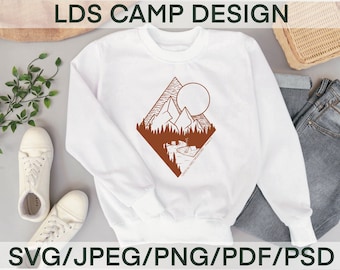 I can do all things through Christ camp t-shirt digital download design - Mountains Girls Camp, FSY, Pioneer Trek, LDS Camp