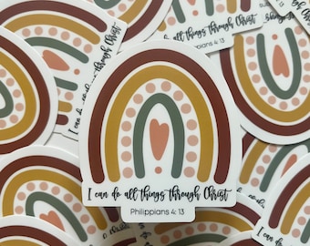 I can do all things through Christ- set of 8, 16, 24, 32, 40, 48 2023 LDS Youth Theme stickers - Girls Camp, Pioneer Trek, FSY