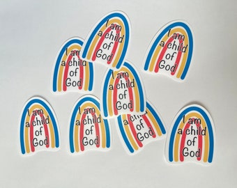 I am a Child of God stickers - set of 8, 16, 24, 32, 40, 48