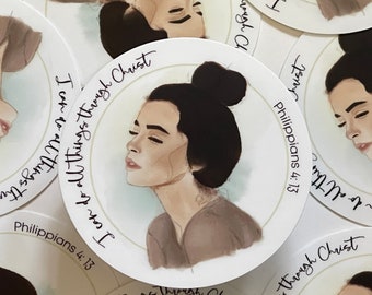 I can do all things through Christ- set of 8, 16, 24, 32, 40, 48 2023 LDS Youth Theme stickers - Young Woman Girls camp, FSY, Trek