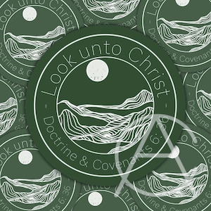 2025 LDS Youth Theme Sticker Sets &quot;Look unto Christ&quot; D&C 6: 36 - Inspirational Christian Stickers for Youth Groups