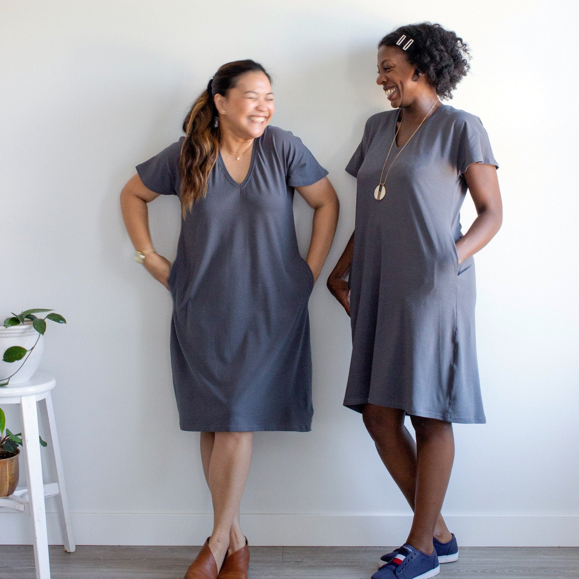 cotton knit t shirt dress