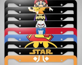 Popular Character License Plate Frames