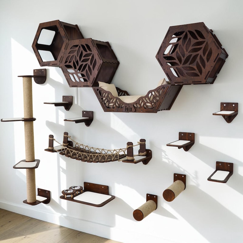 Large Cat Wall Playground - Etsy