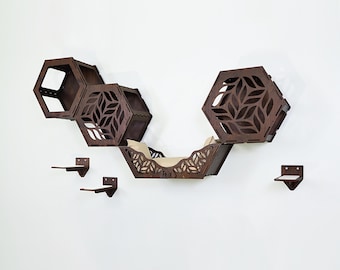 Cat Wall Furniture, Cat Wall Shelves, Cat Wall Bridge, Cat Wall Bed, Cat Steps, Cat Tower