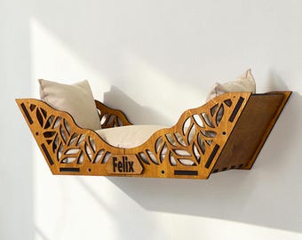 Cat Wall Bed, Cat Wall Shelves, Cat Wall Climbing, Cat Tower, Gifts For Pets, Cat Steps For Wall