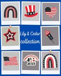 Lily and Cedars 4th July Collection product logo