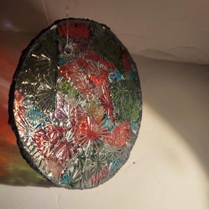 Coraline Stained Glass Mosaic Suncatcher ornament 3 3/4 " image 3