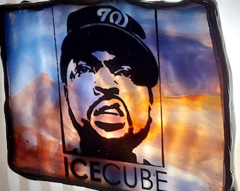 Ice Cube Stained Glass Nightlight – 3.5X3 Resin Transfer Lamp