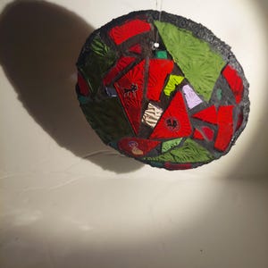 Coraline Stained Glass Mosaic Suncatcher ornament 3 3/4 " image 4