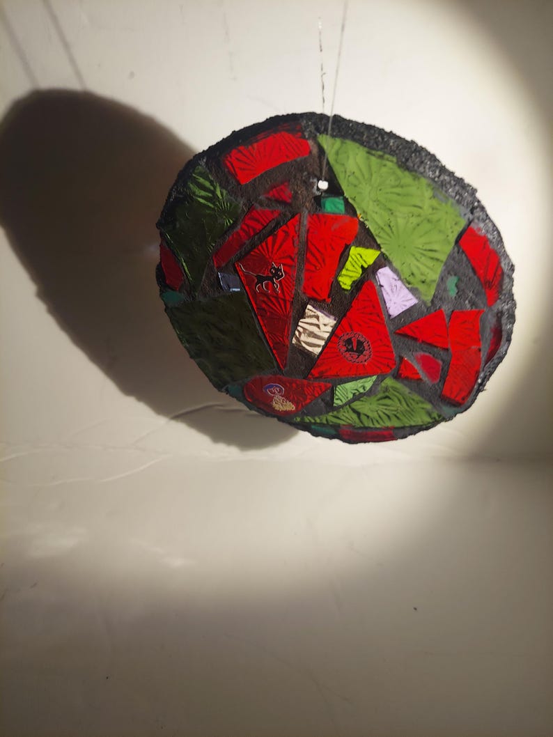 Coraline Stained Glass Mosaic Suncatcher ornament 3 3/4 " image 4