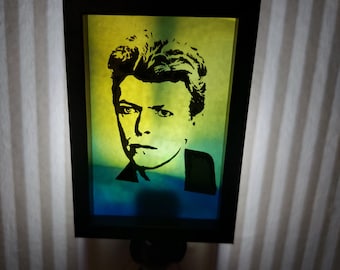 David Bowie Stained Glass Nightlight