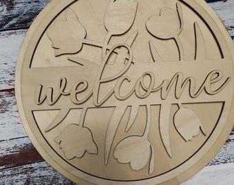 Unfinished Wood Round DIY Kit, Wine and Paint Your Own DIY Kit, Craft Diy Kit Painting, Door Hanger, wholesale pack of 10