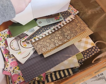 50 Piece Ephemera Pack, Junk Journal Grab Bag, Card Making, Scrapbooks, Mixed Media Art,