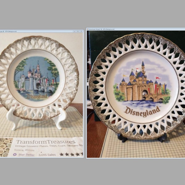 Disneyland Vintage Plate Etsy