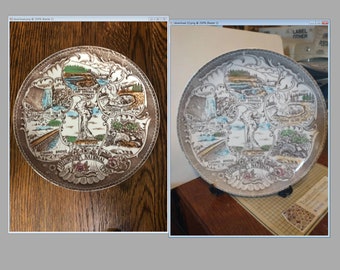Vintage Yellowstone National Park Souvenir Plate Decorative Collector Travel Vacation Retro Wall Decor Gift