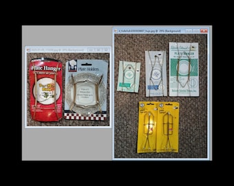 Plate Hangers Holders  (NP) - for Walls - Variety of Sizes - New