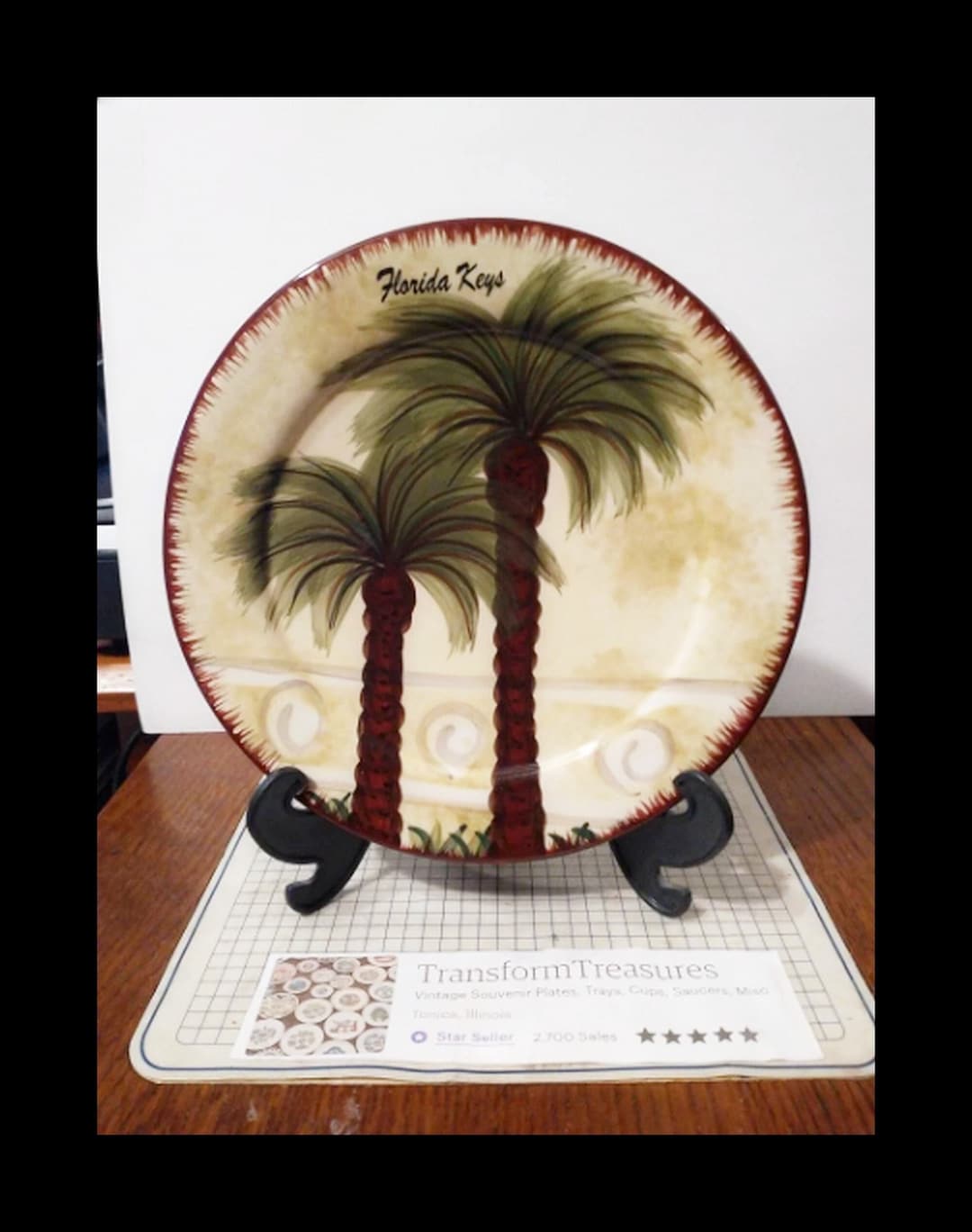 Vintage Florida Keys Souvenir Plate Decorative Travel Vacation Etsy