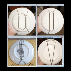 Plate Hangers Holders (MX) -  for Wall 3 Hook and 4 Hook Wire / Spring - Pre-Owned