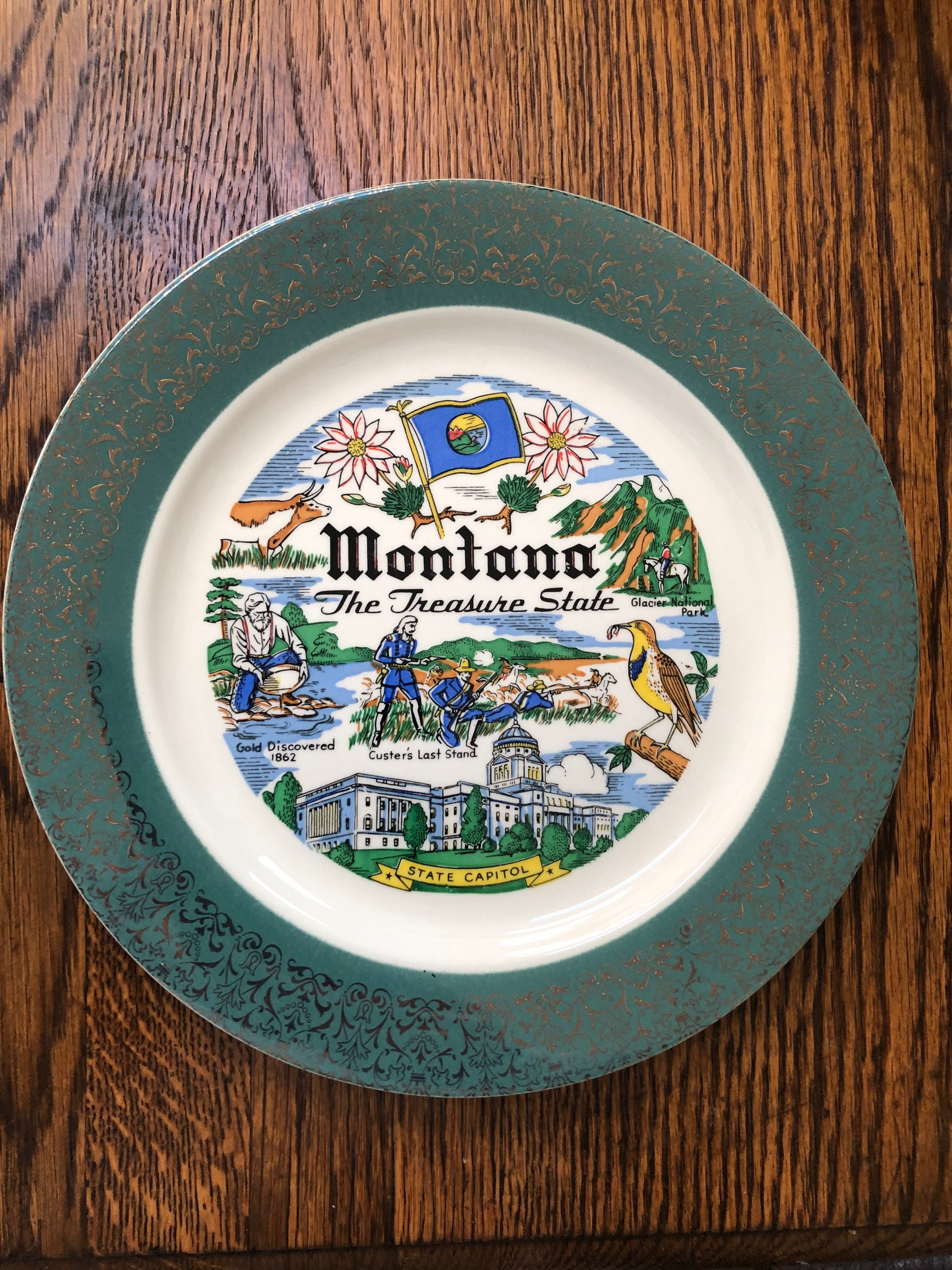 Art & Collectibles Montana Souvenir Plate Collectible Plates