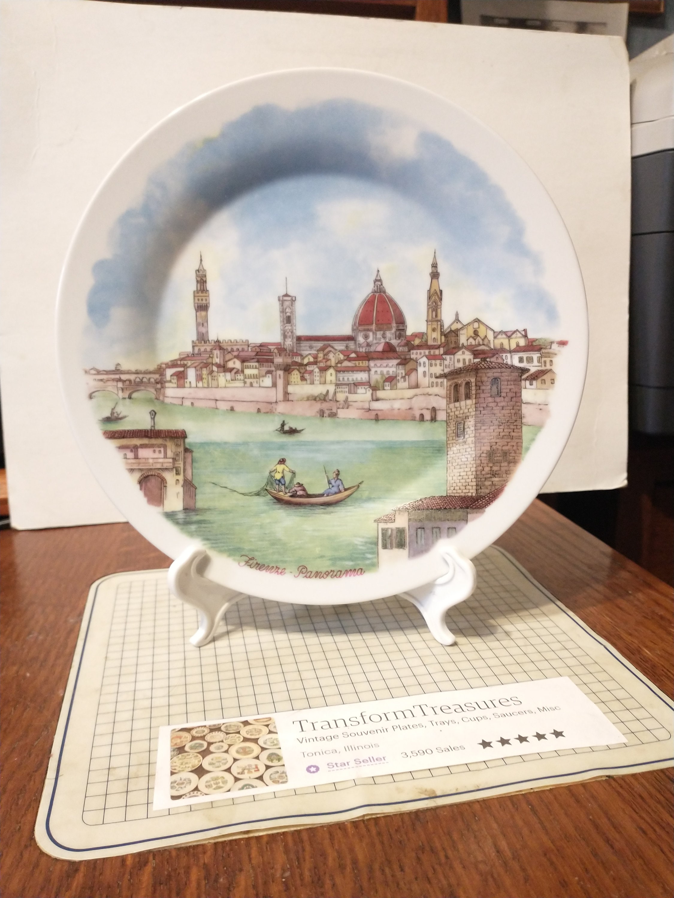 Firenze Plates - Etsy Vintage 8\