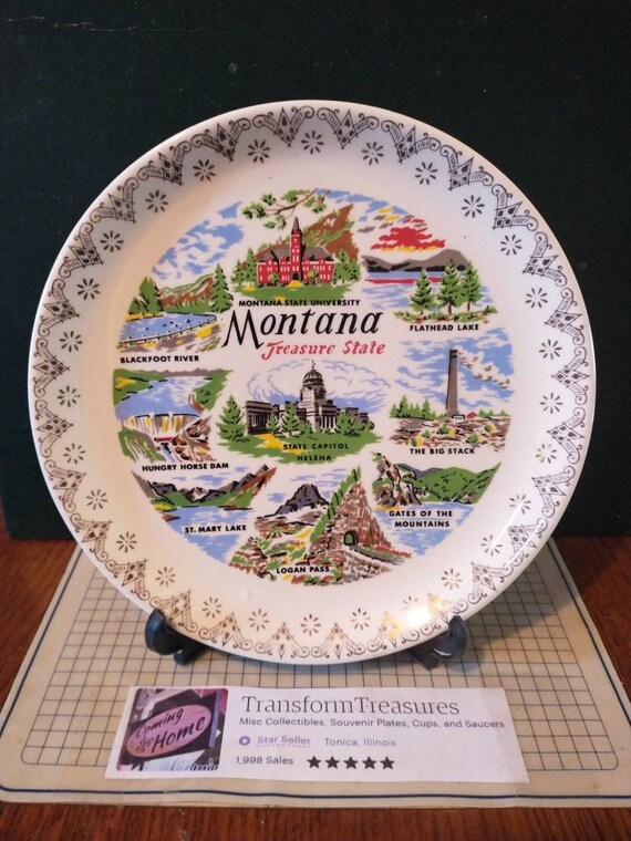 Art & Collectibles Montana Souvenir Plate Collectible Plates