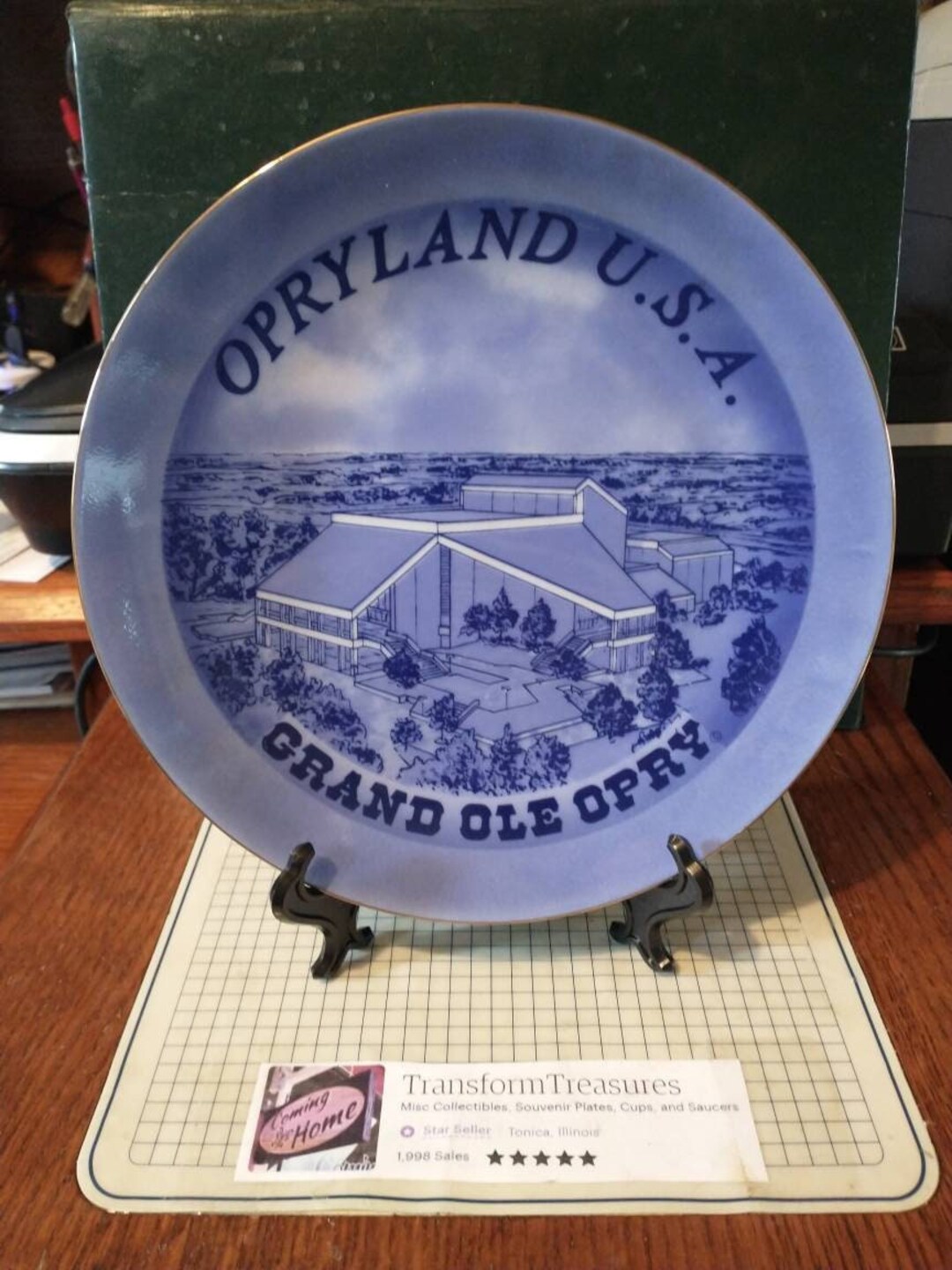 Vintage Opryland USA Grand Ole Opry Souvenir Plate Decorative Collector