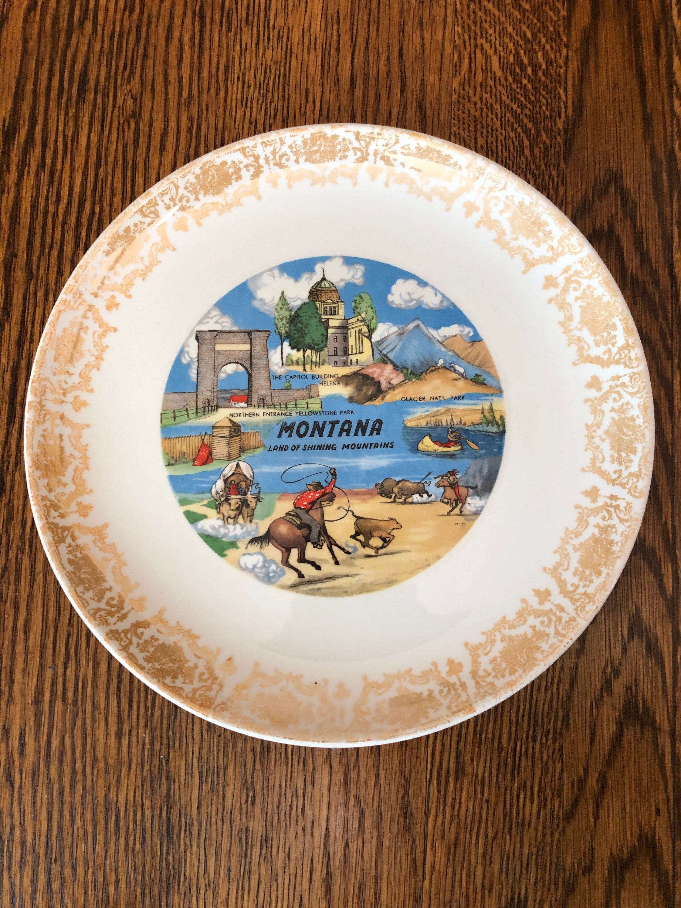 Art & Collectibles Montana Souvenir Plate Collectible Plates